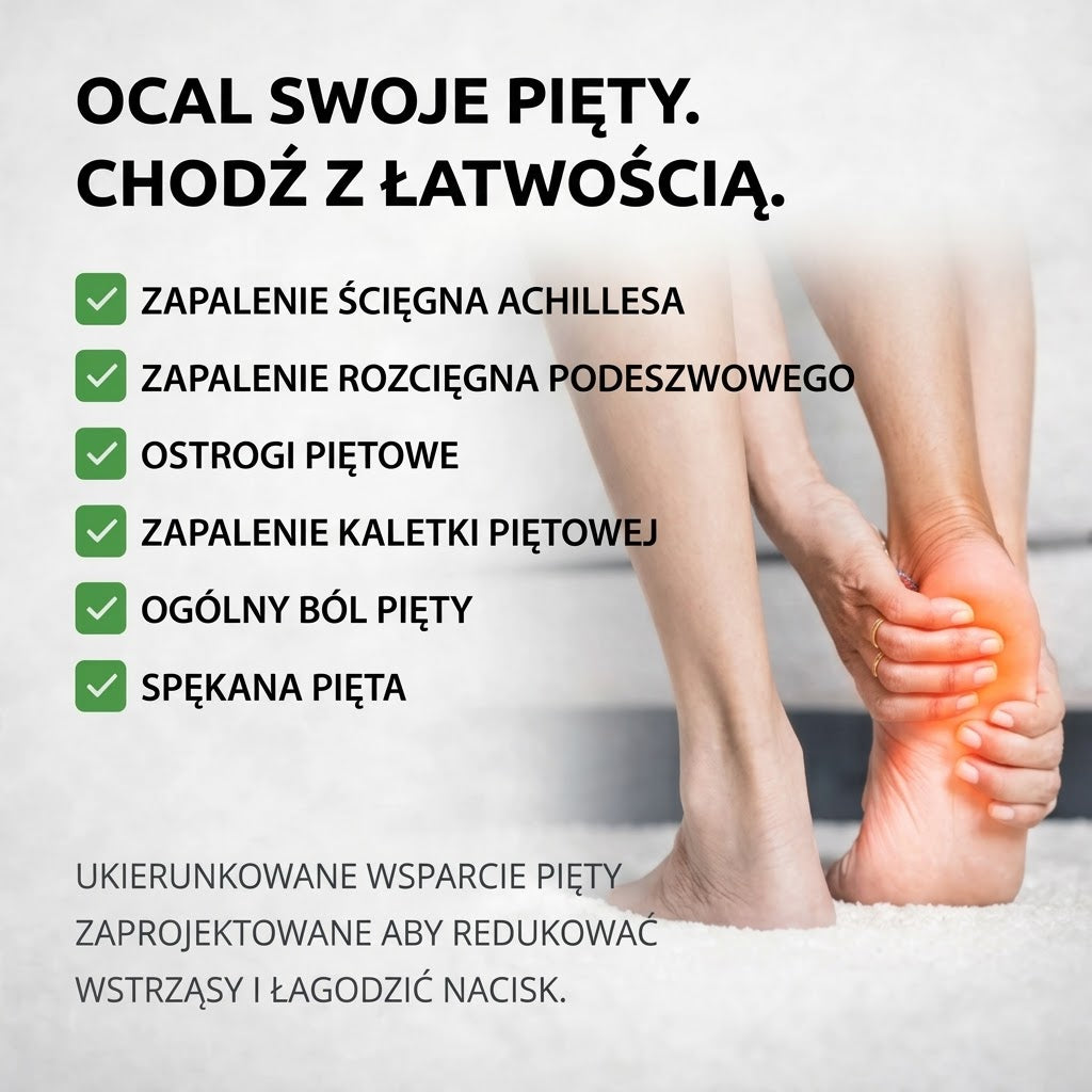 Zdrowa Noga™ Żelowe Wkładki pod Pięty